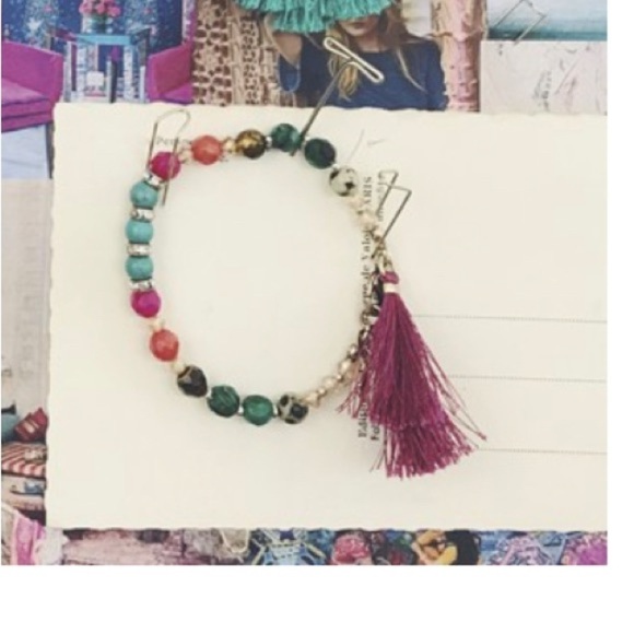 CHLOE + Isabel Boho Bazaar Tassel Bracelet with Lobster Clasp - Picture 2 of 2